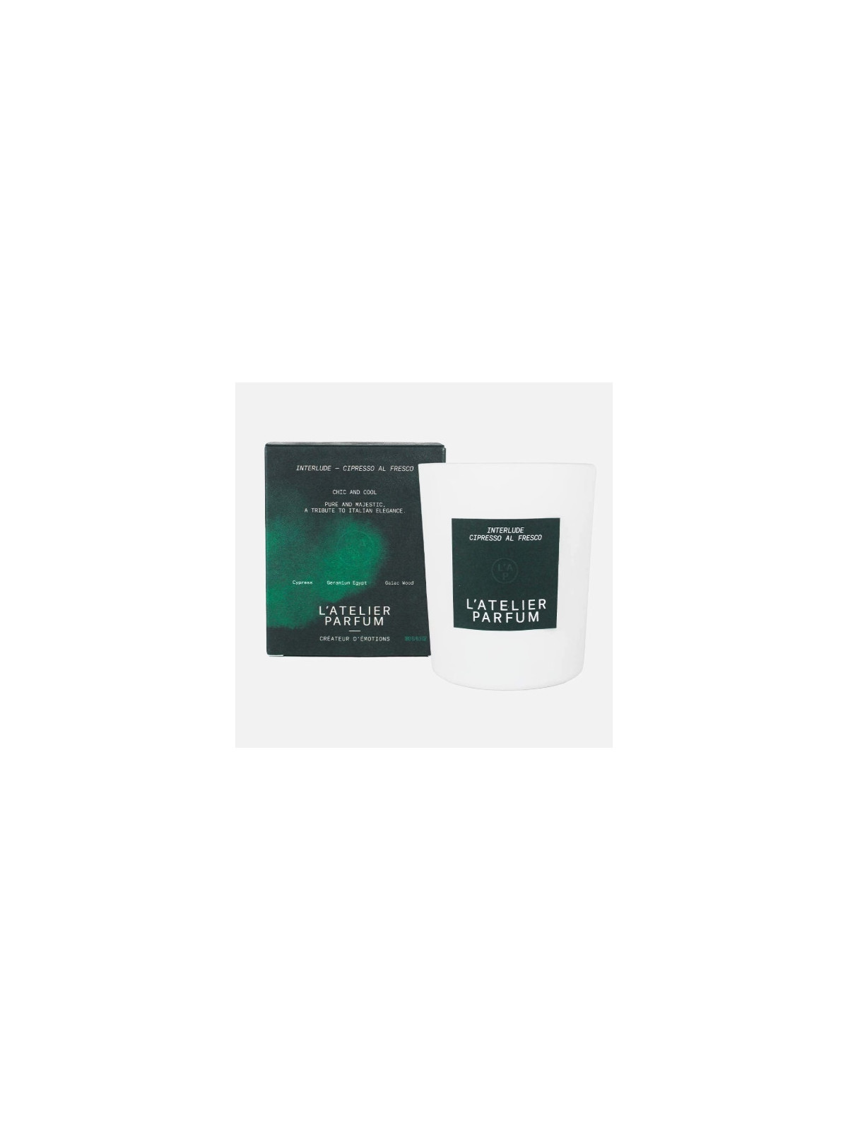 L'Atelier Parfum - Scented Bougie - Cipresso Al Fresco 180 g